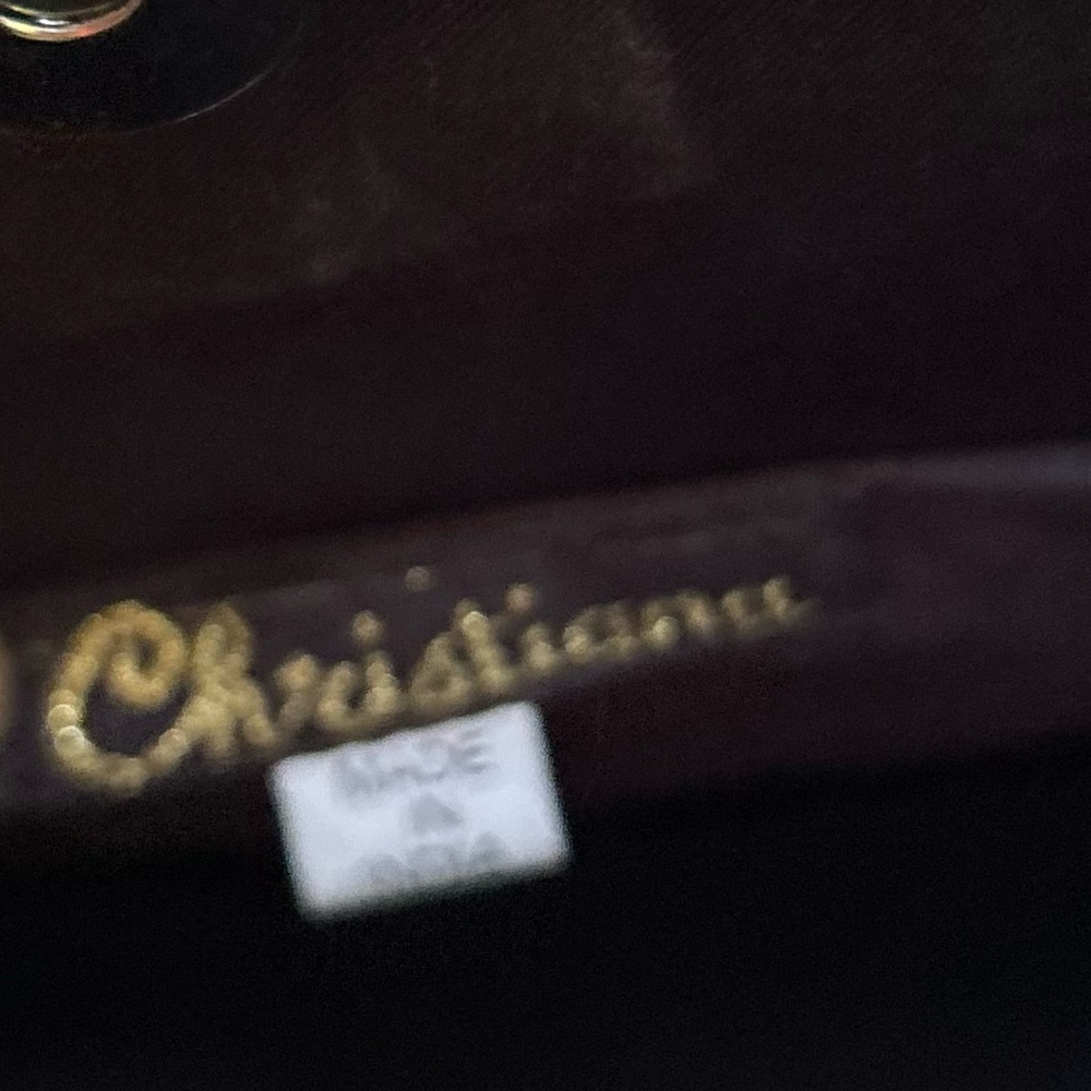 Vintage Christiana Leopard Print Beaded Handbag Purse - Picture 11 of 16